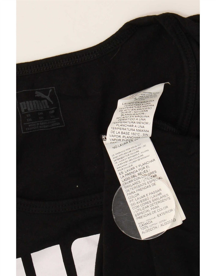 Puma Herre Grafisk Vest Top 2XL Sort Bomuld