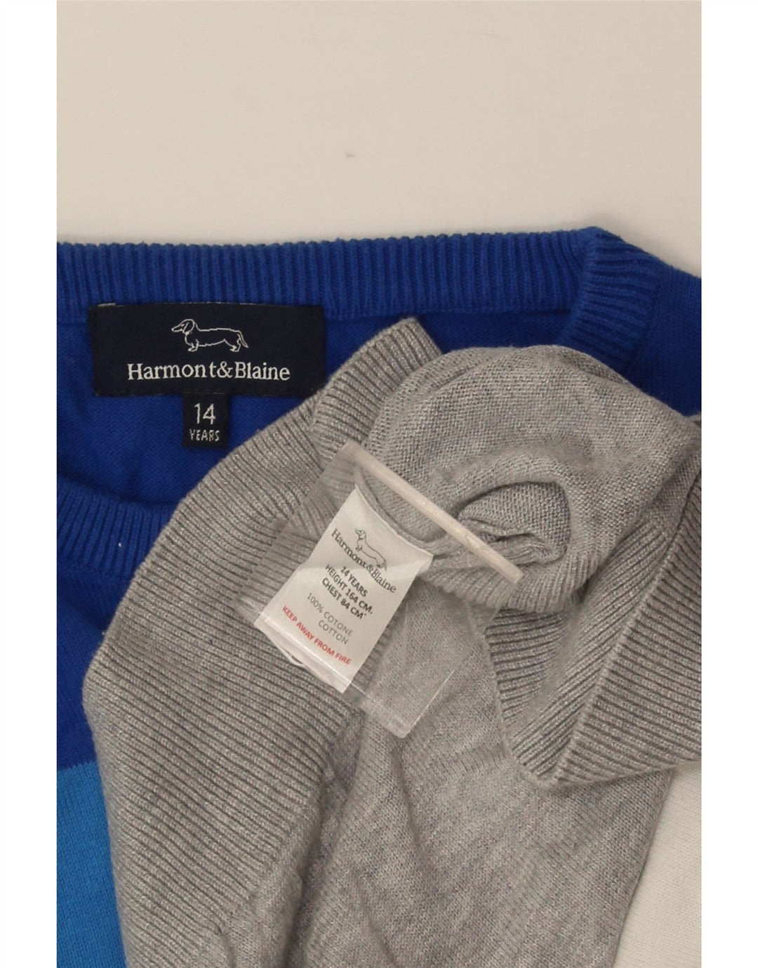 HARMONT & BLAINE drenge sweater med rund hals 13-14 år Flerfarvet