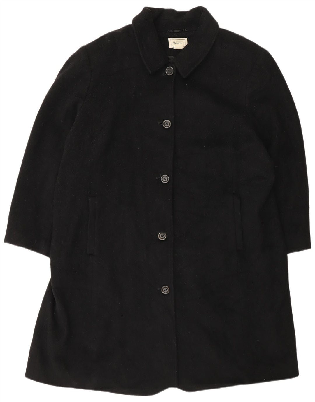 L.L.Bean Dame Overfrakke UK 20 2XL Sort Uld