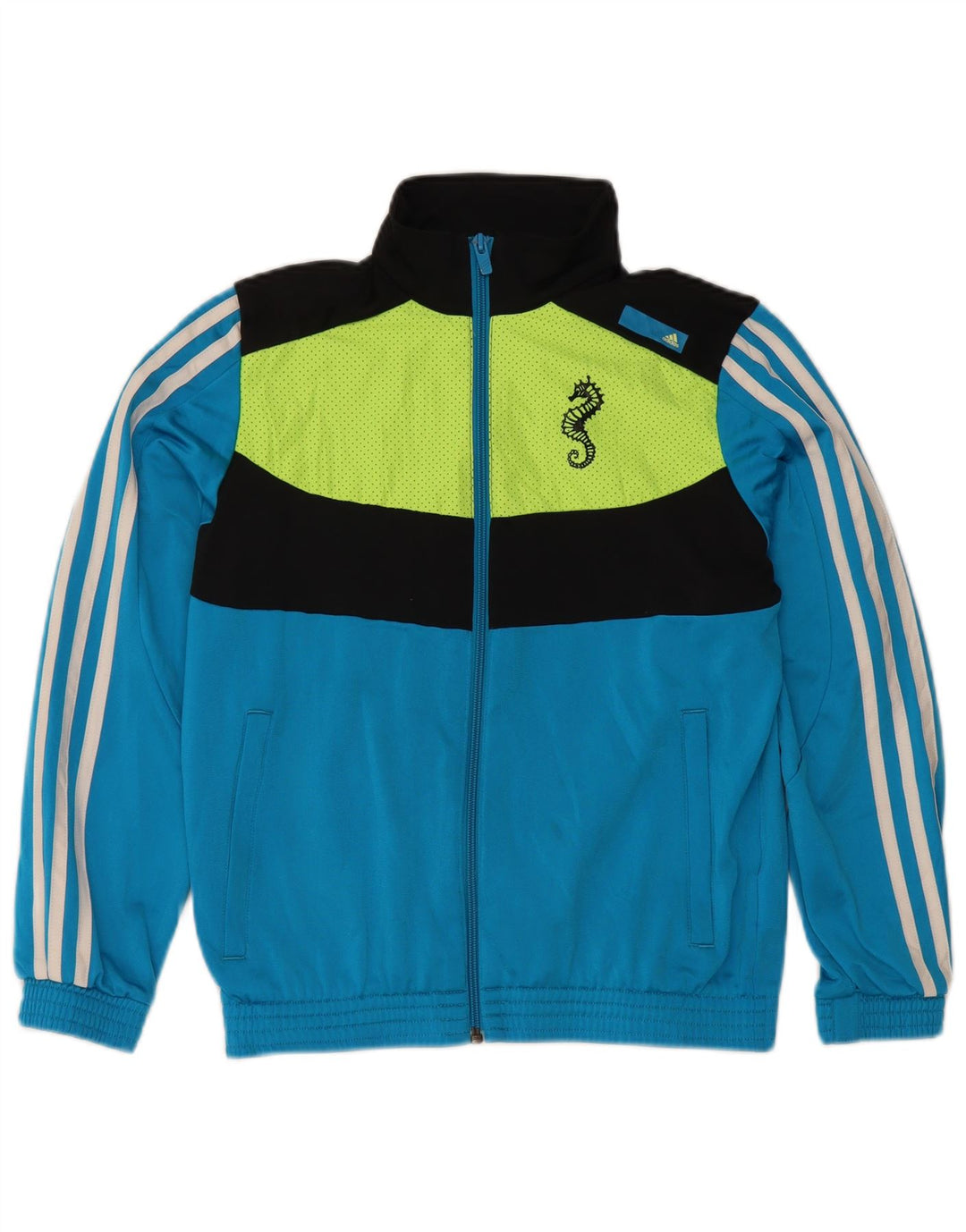 Adidas Boys A.C. Cesena træningsdragt topjakke 11-12 år Blue Colourblock