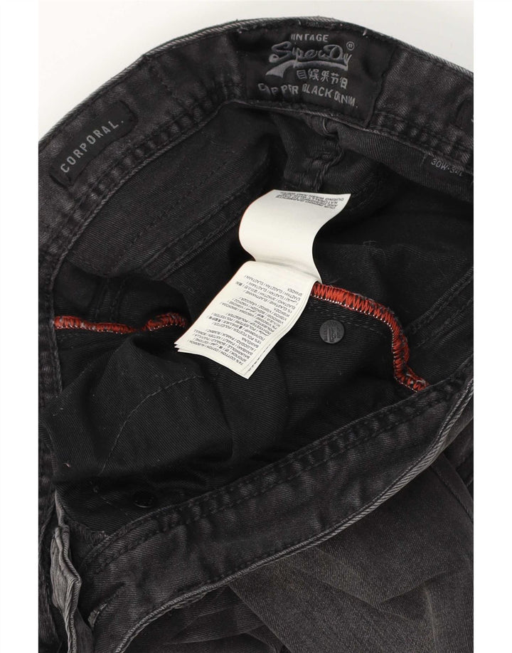 Superdry Herre Corporal Slim Jeans W30 L34 Grå Bomuld