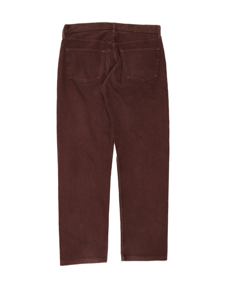 LEVI'S Womens Straight Jeans W38 L33 Burgundy Cotton Vintage Levi's and Second-Hand Levi's from Messina Hembry 