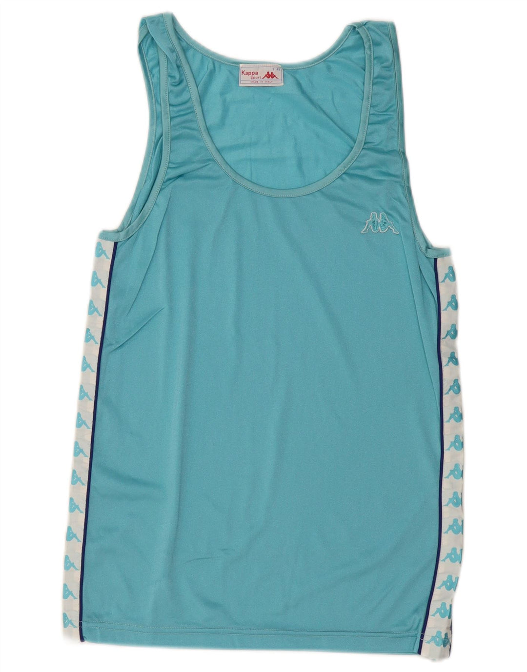 KAPPA Grafisk Vest til mænd Top IT 46 Lille blå farveblok polyamid
