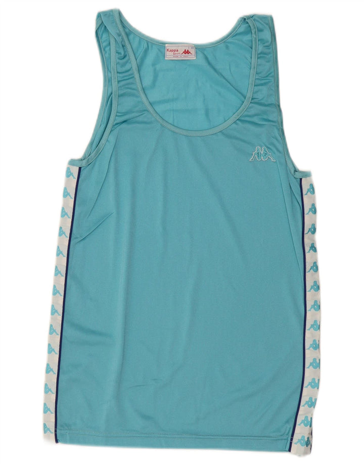 KAPPA Grafisk Vest til mænd Top IT 46 Lille blå farveblok polyamid