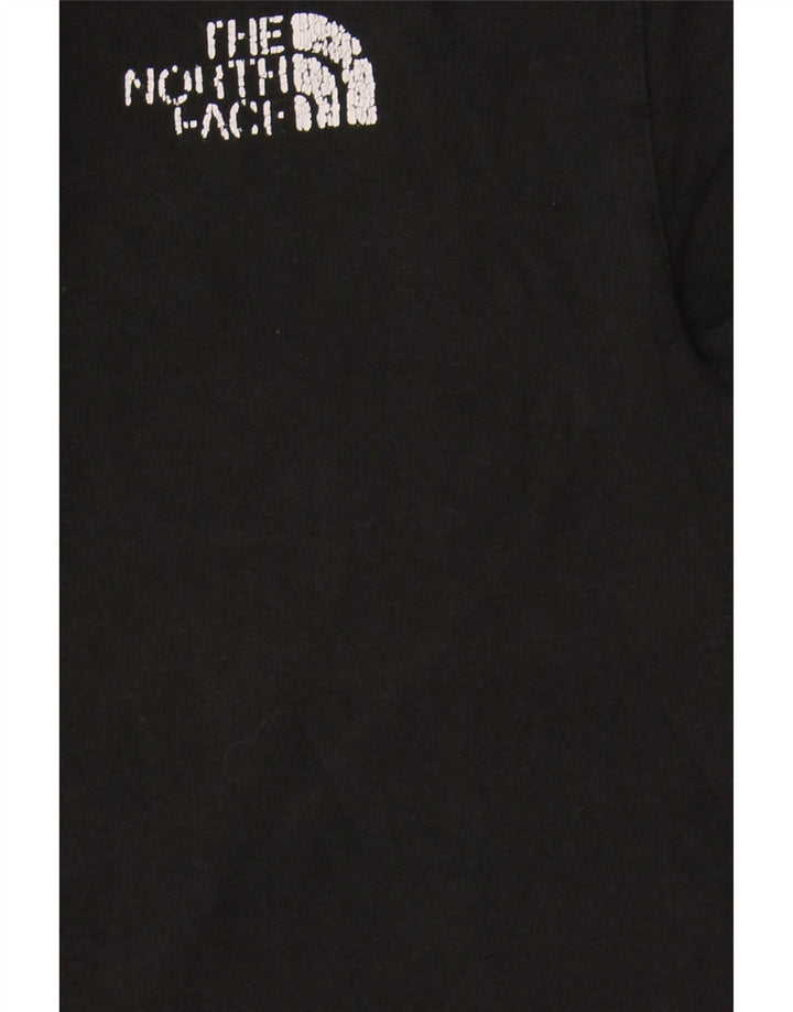 THE NORTH FACE Mens Graphic T-Shirt Top Small Black Cotton