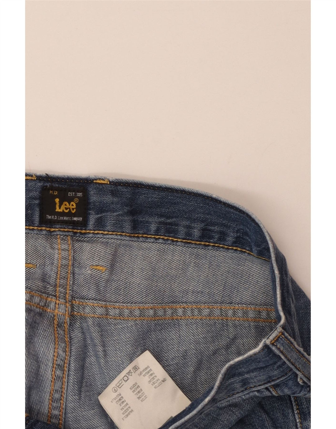 Lee Herre denimshorts W32 Medium Blue Bomuld