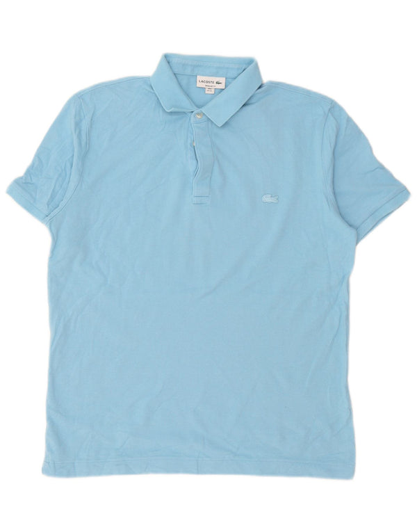 Lacoste Herre Regular Fit Polo Shirt Størrelse 6 XL Blå Bomuld