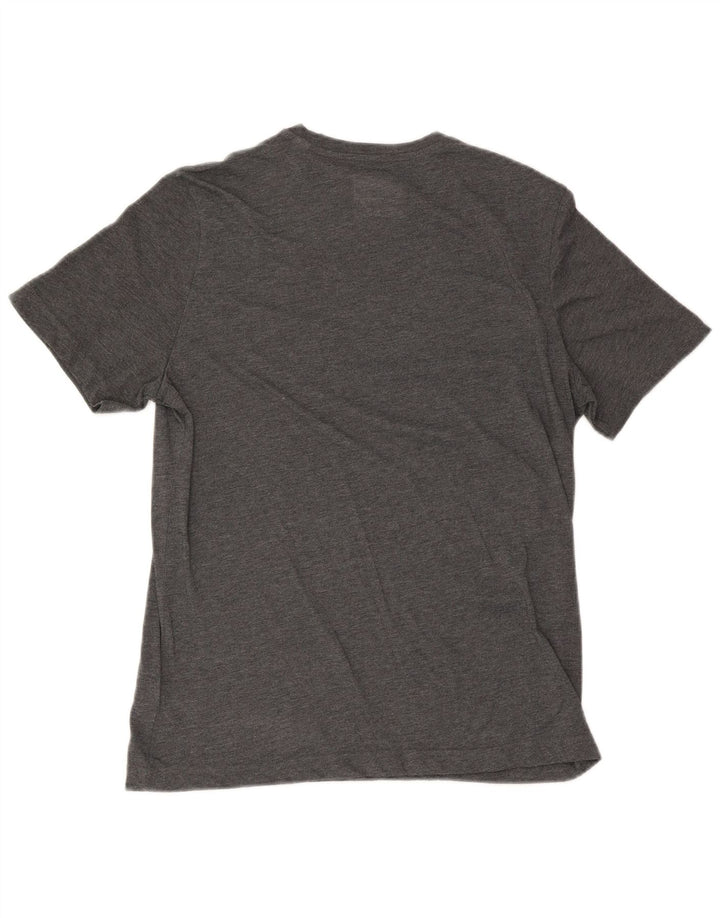 Reebok Herre Regular Fit Grafisk T-Shirt Top Stor grå Flecked Polyester