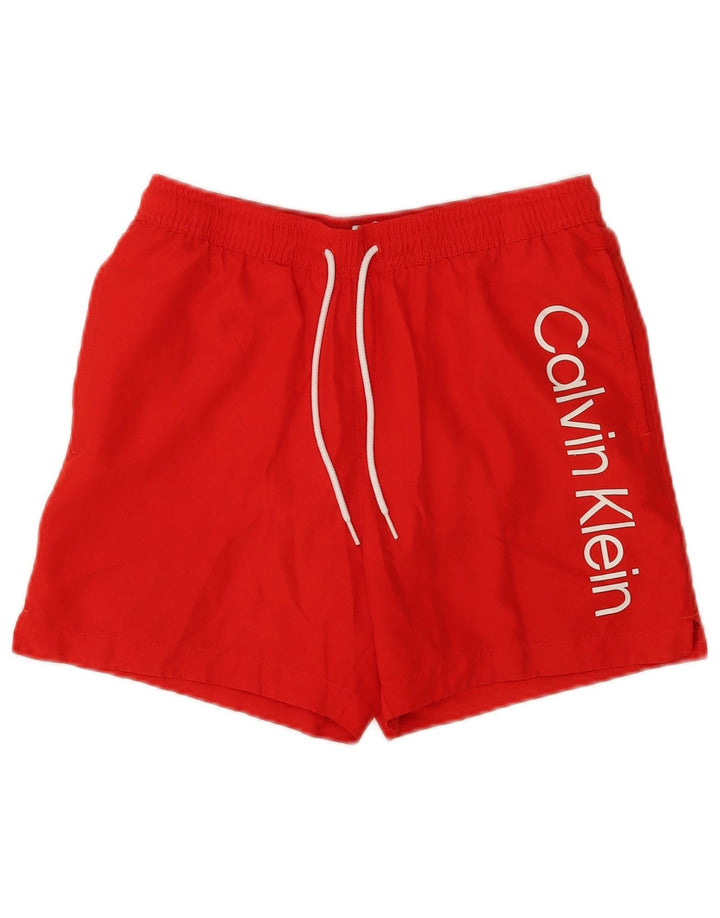 Calvin Klein Herre grafiske svømmeshorts Små røde polyester