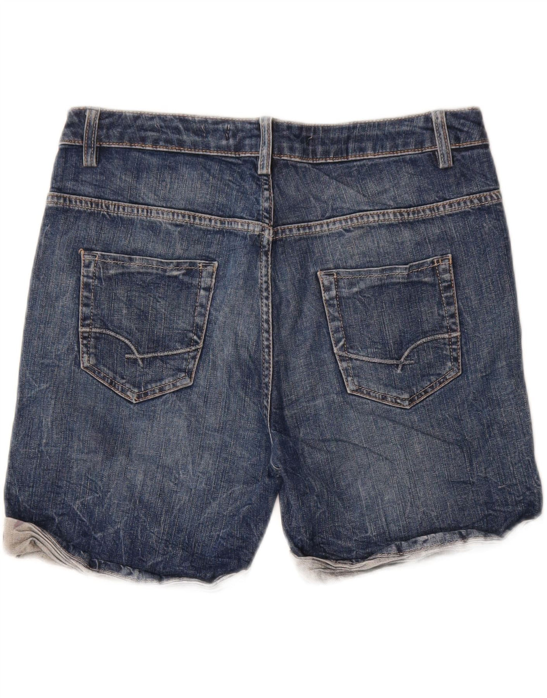 ZARA denimshorts til kvinder EU 40 Medium W30 Blå