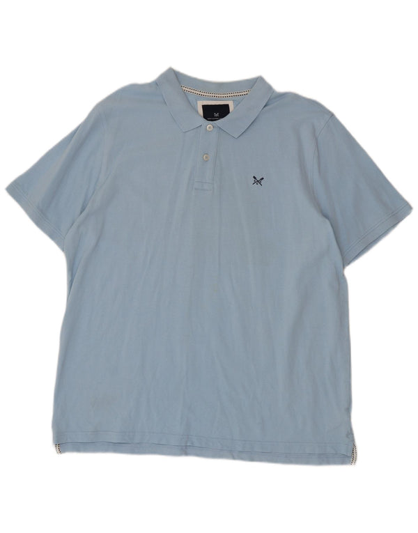 Crew Clothing Herre poloshirt 2XL Blå Bomuld