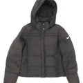 CHAMPION Womens Hooded Padded Jacket UK 10 Small Black Polyester Vintage Champion and Second-Hand Champion from Messina Hembry 