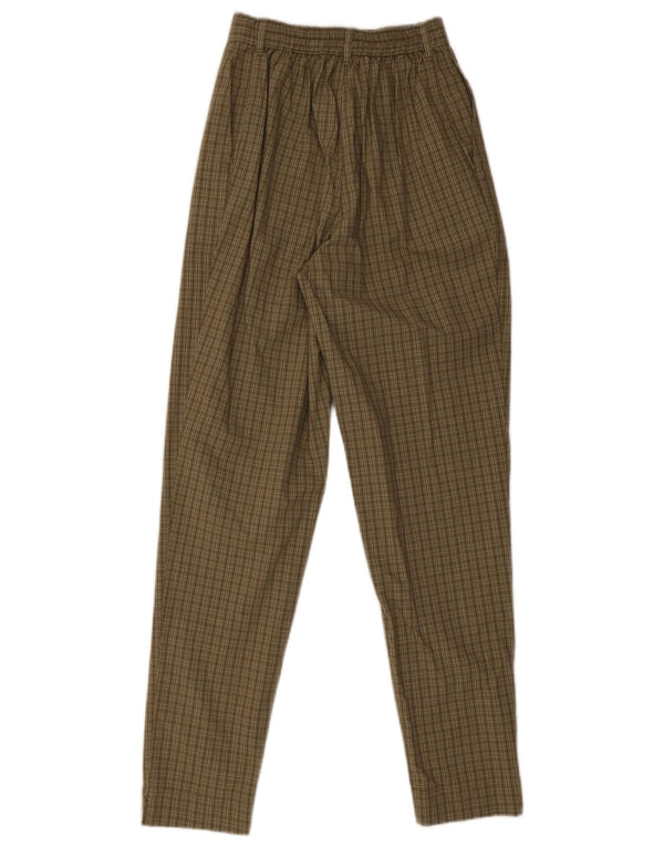 Marks & Spencer Chinobukser til kvinder UK 10 Small W24 L31 Brown Check