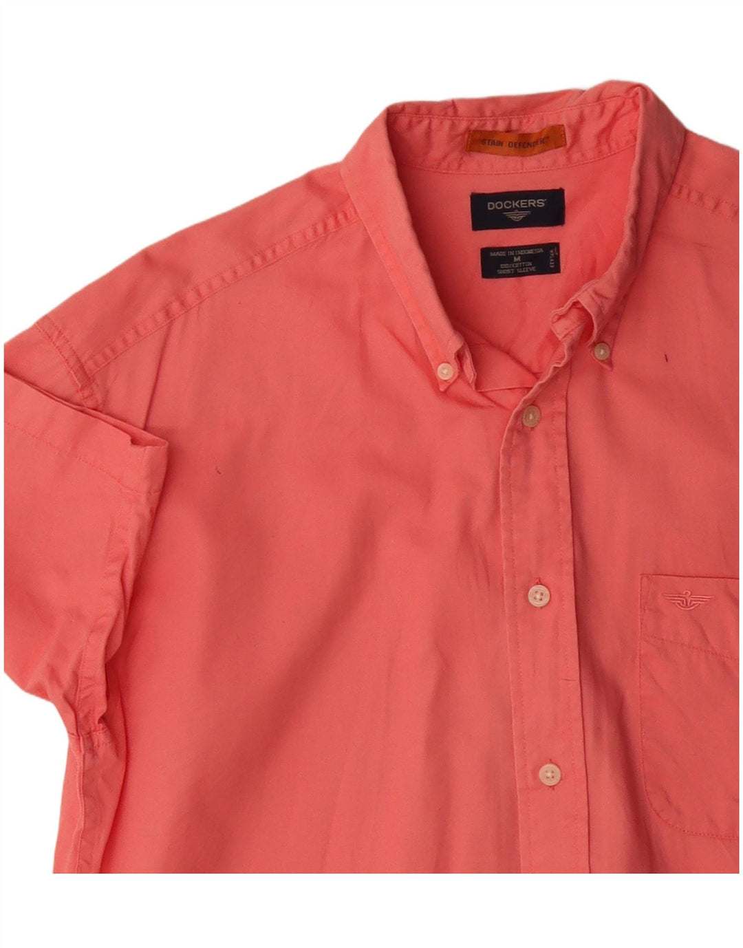 Dockers Kortærmet Herreskjorte Medium Pink Bomuld