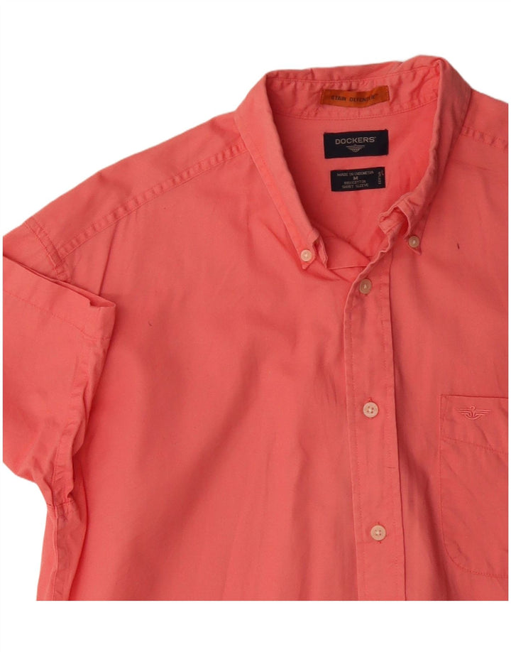 Dockers Kortærmet Herreskjorte Medium Pink Bomuld