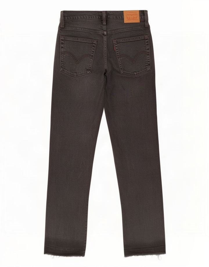 Levi's lige jeans til kvinder W28 L27 sort bomuld