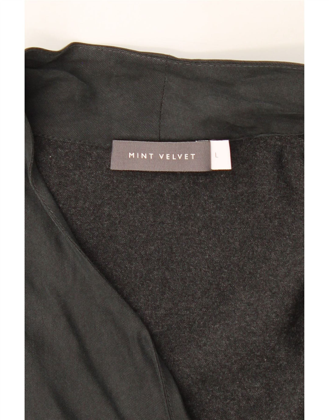 MINT VELVET Womens Open Cardigan Sweater UK 14 Large Grey Lyocell Vintage MINT VELVET and Second-Hand MINT VELVET from Messina Hembry 