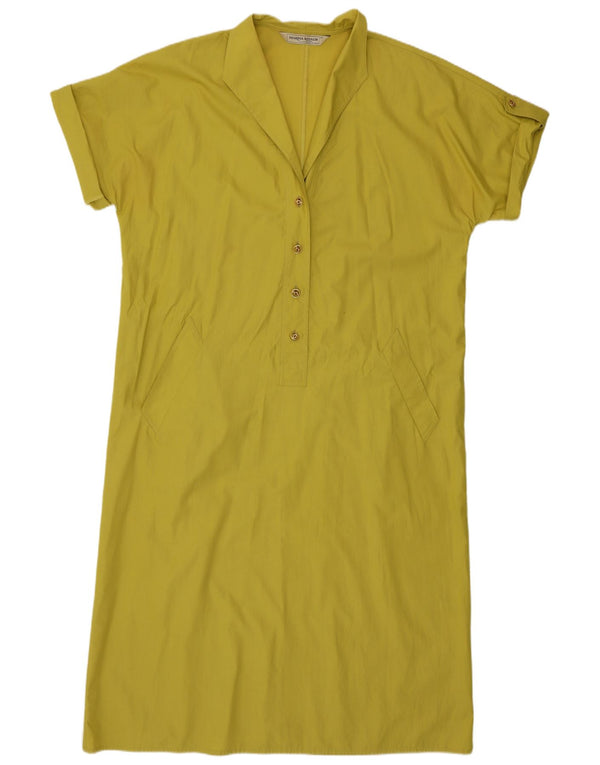 Marina Rinaldi Womens Loose Fit Pullover Shirt Dress Size 25 Large Yellow
