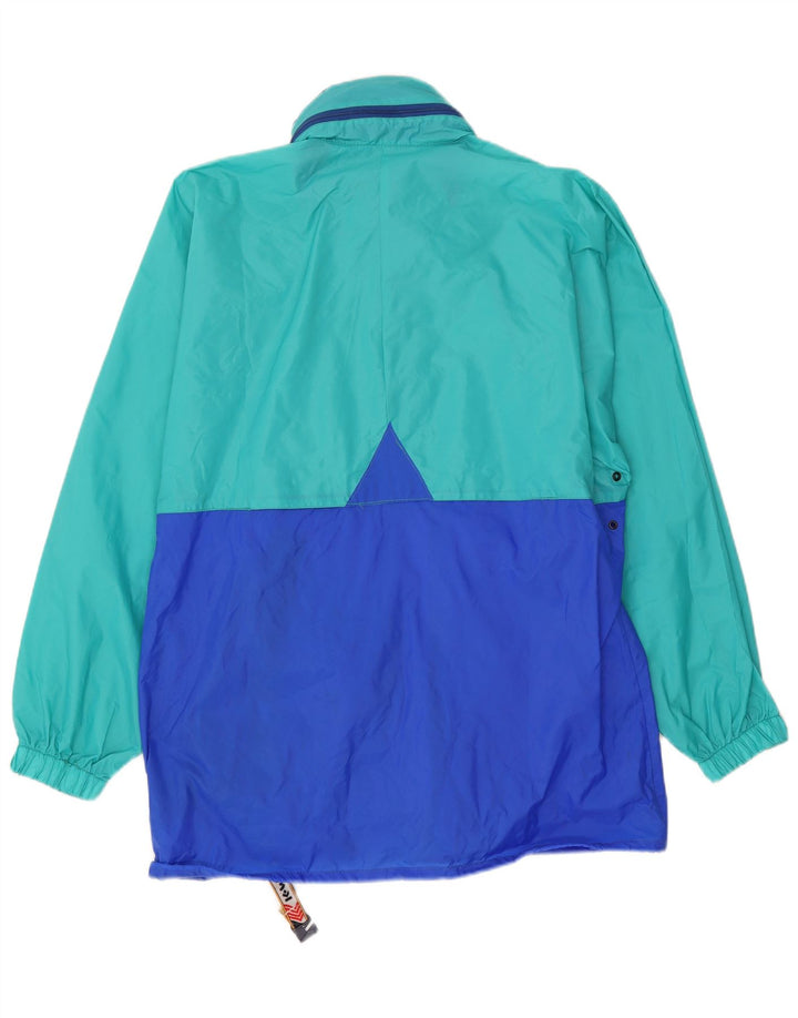 K-Way Regnjakke med hætte til mænd UK 38 Medium Green Colourblock Polyamid