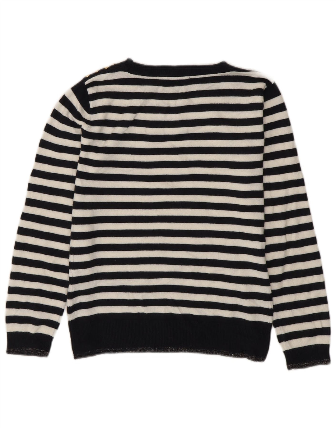 Marks & Spencer Dame Boat Neck Jumper Sweater UK 8 Small Navy Blue