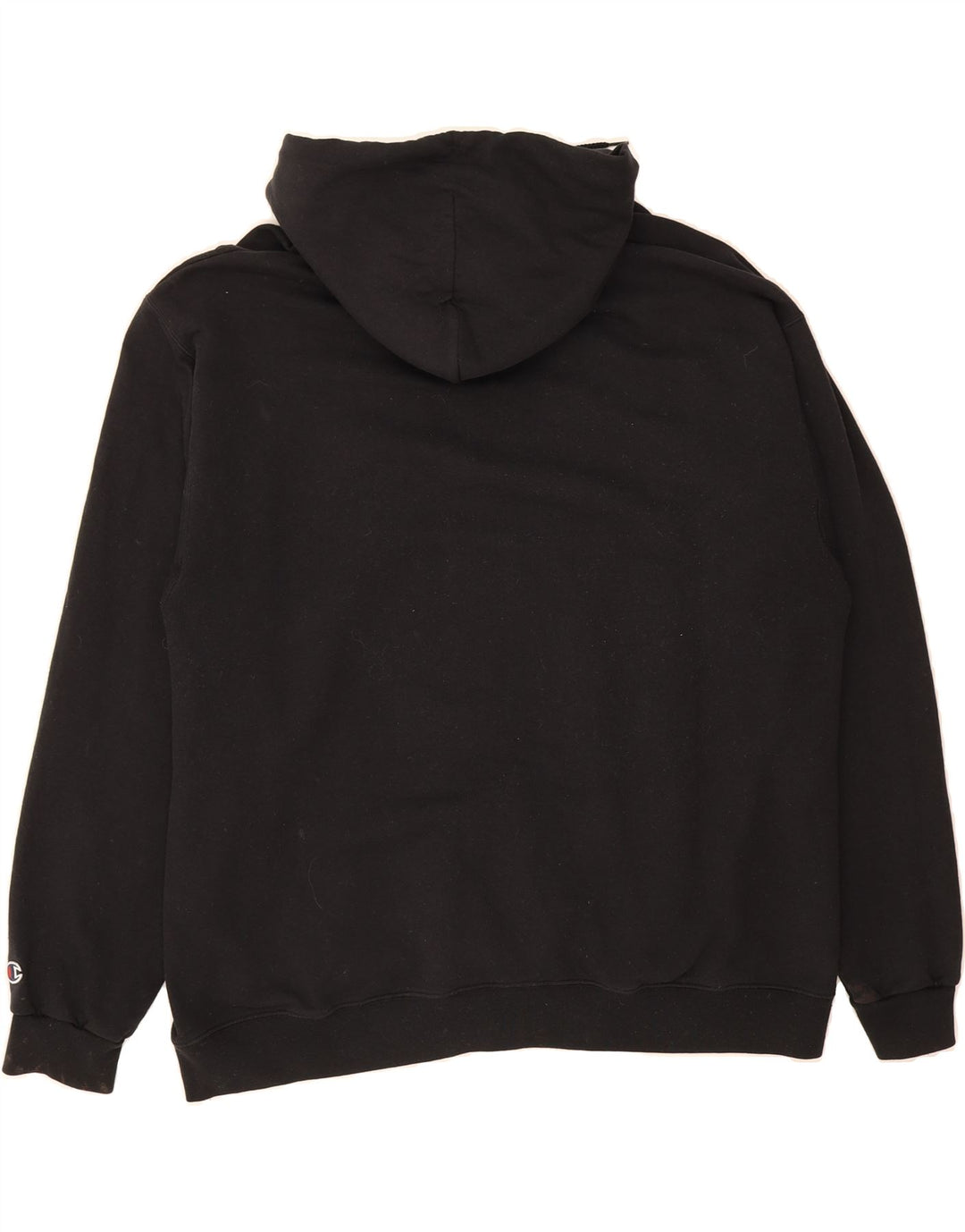 CHAMPION Mens Zip Hoodie Sweater 2XL Black Cotton Vintage Champion and Second-Hand Champion from Messina Hembry 