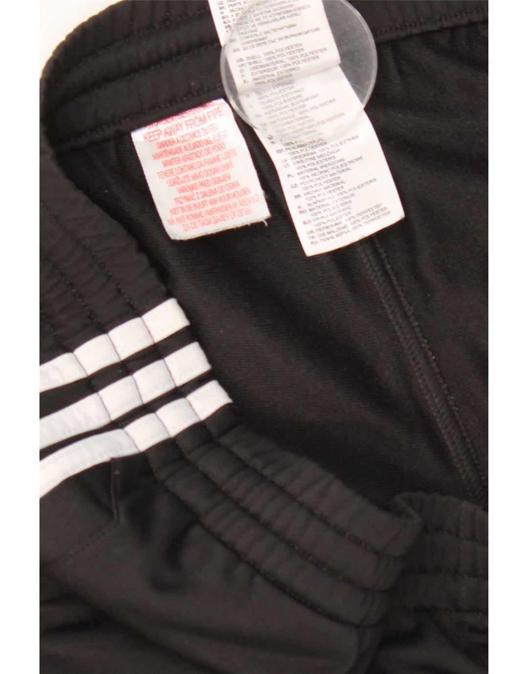 Adidas Træningsdragtsbukser til kvinder UK 14 Medium Sort Polyester