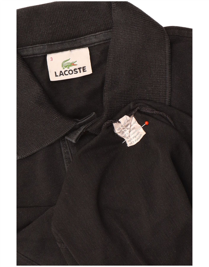 Lacoste herre poloskjorte str. 3 Lille sort bomuld