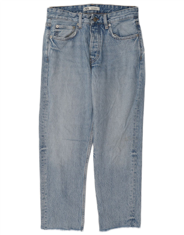 Zara Straight Jeans til mænd EU 38 Small W30 L26 Blue Cotton
