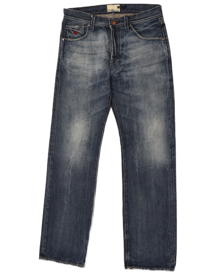 Energe Straight Jeans til mænd W33 L34 blå bomuld