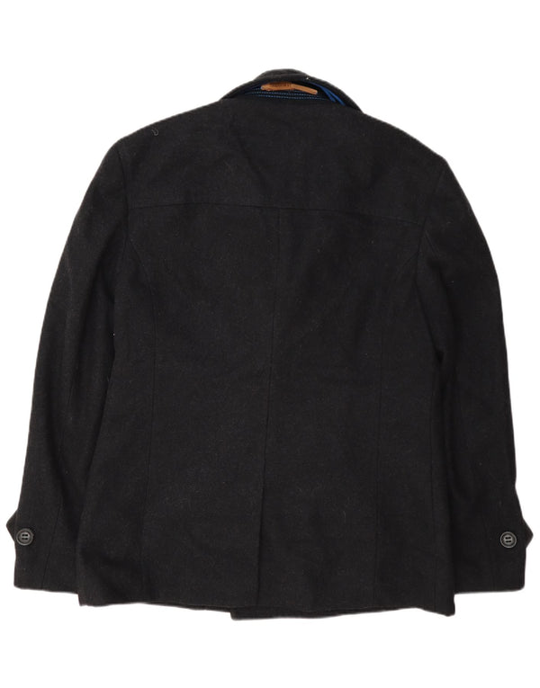 Superdry Men Pea Coat UK 42 XL Grå