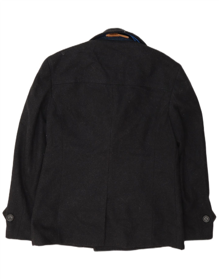 Superdry Men Pea Coat UK 42 XL Grå