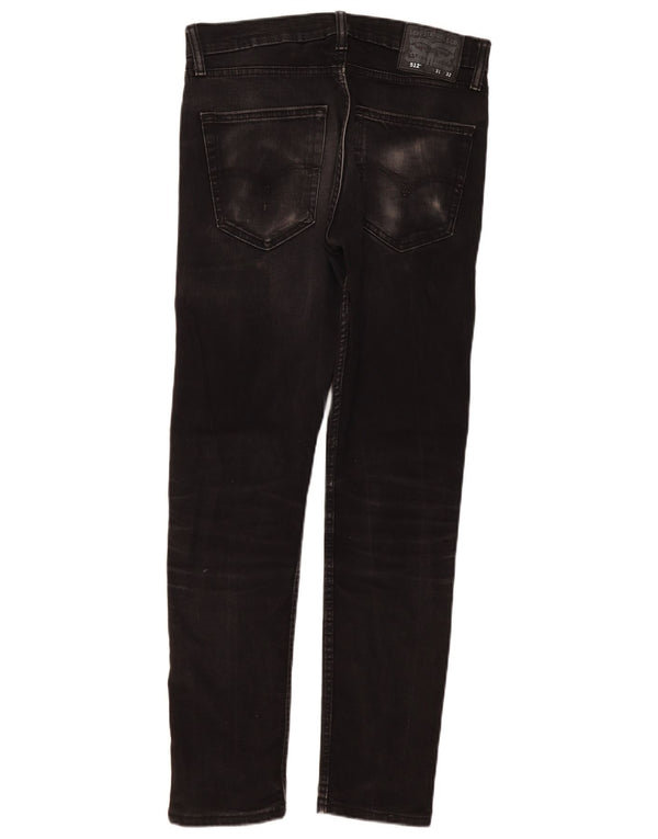 Levi's Herre Slim Tapered Jeans W31 L32 Sort Bomuld