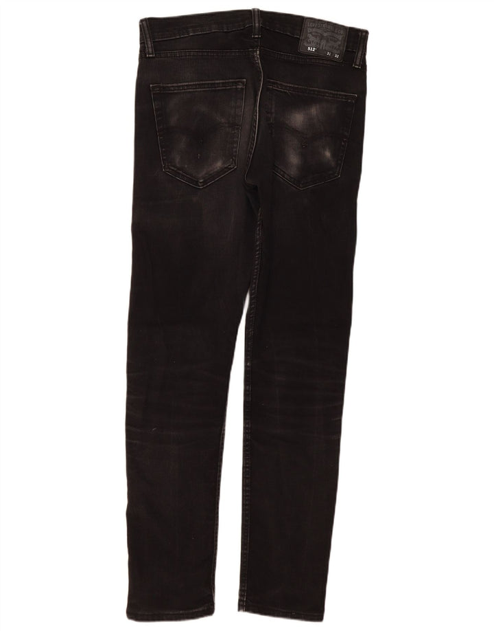 Levi's Herre Slim Tapered Jeans W31 L32 Sort Bomuld