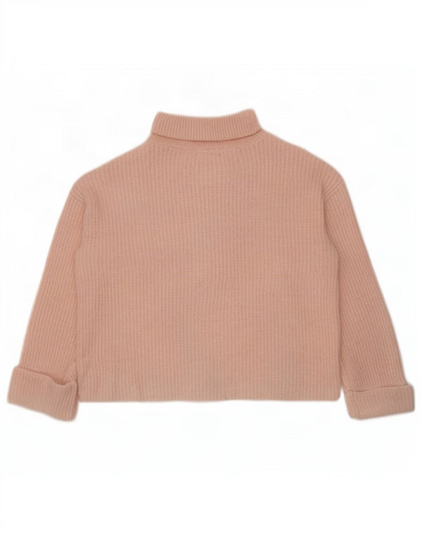 Marks & Spencer Dame Oversized Roll Neck sweater UK 14 Medium Pink