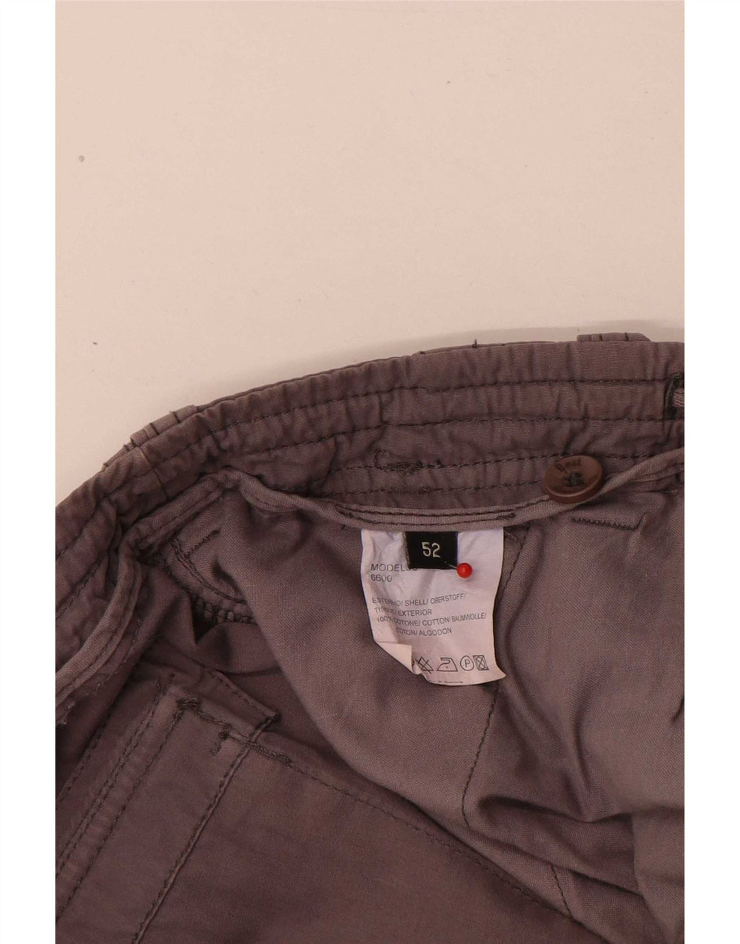 Best Company Herre Cargo Shorts IT 52 XL W36 Grå Bomuld