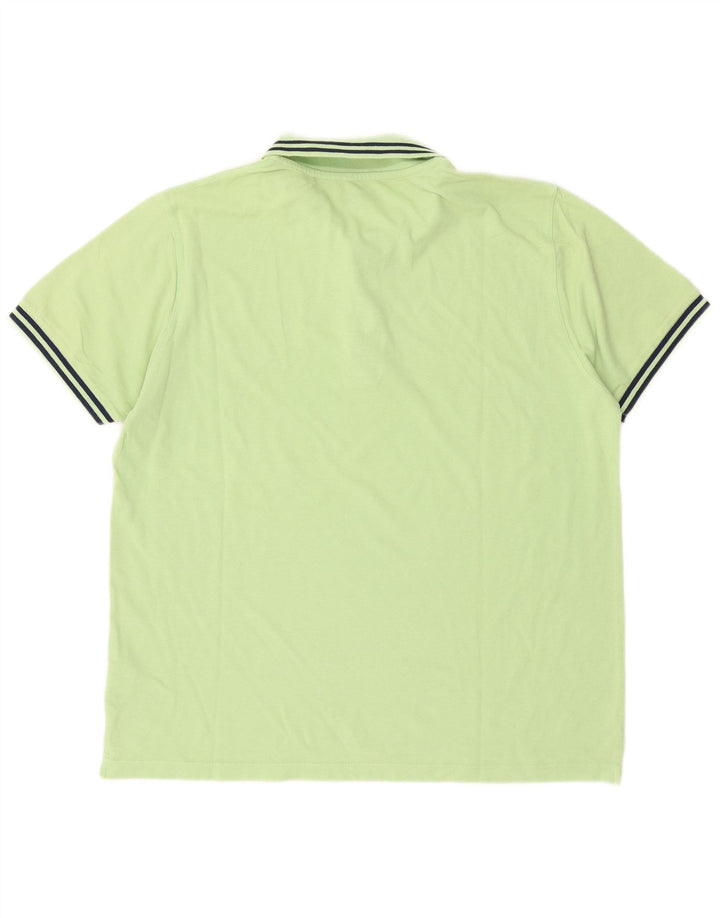 Guru Herre Grafisk Polo Shirt 2XL Grøn Bomuld
