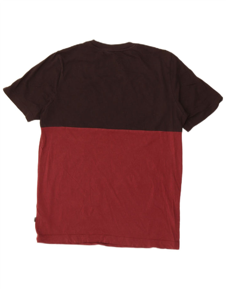 Puma Herre grafisk T-shirt Top Medium Sort Colourblock Bomuld