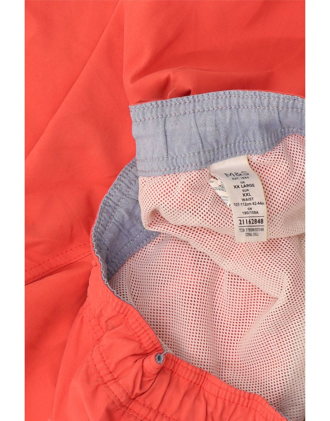 Marks & Spencer Badeshorts til mænd 2XL orange bomuld