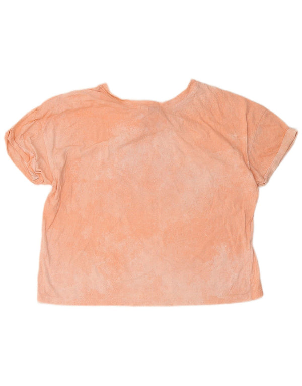 Adidas grafisk T-shirt top til kvinder, UK 20/22 XL Pink Tie Dye Bomuld