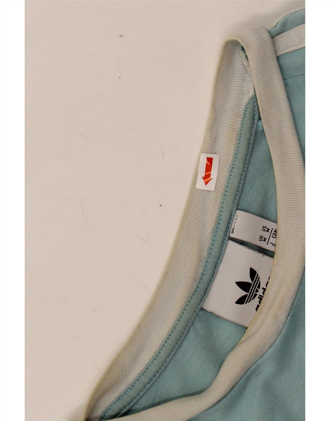 ADIDAS Herre T-Shirt Top Medium Blå Bomuld