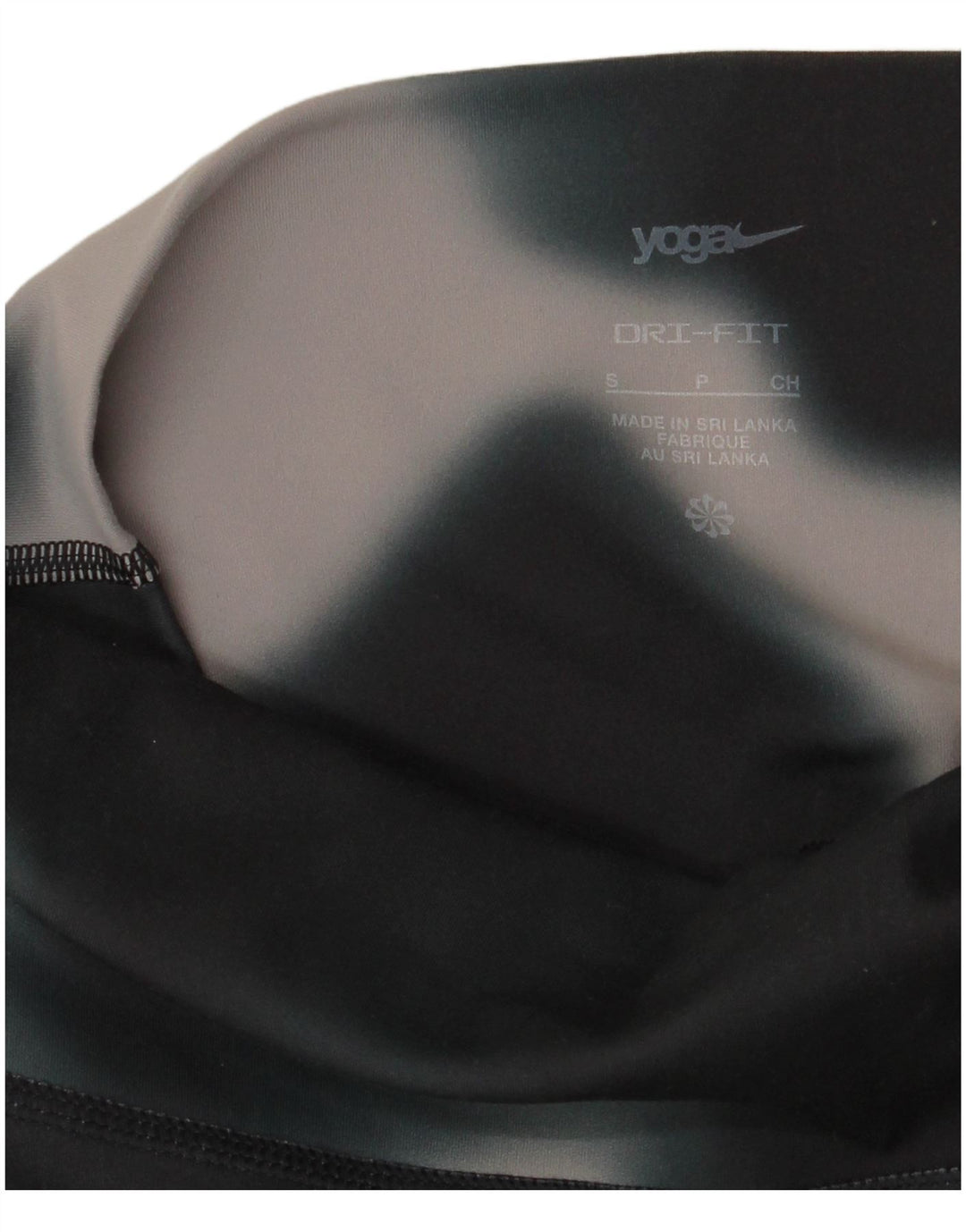 Nike Dame Dri Fit Leggings UK 10 Small Black Tie Dye