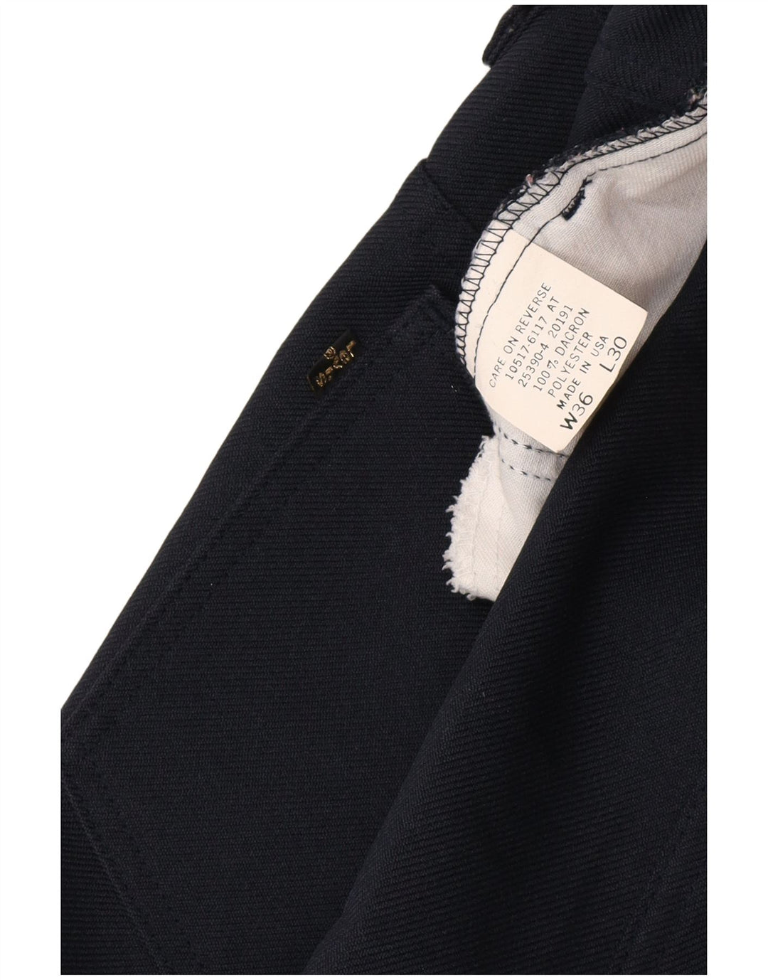 LEVI'S Straight Casual Bukser til mænd W36 L30 Marineblå polyester