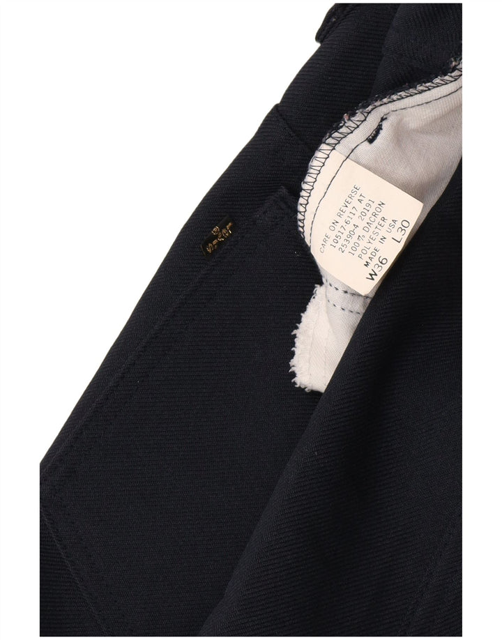 LEVI'S Straight Casual Bukser til mænd W36 L30 Marineblå polyester