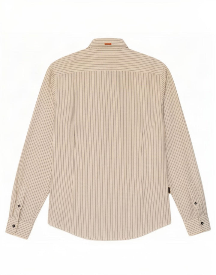 Hugo Boss Dame Slim Fit skjorte Medium White Pinstripe Bomuld