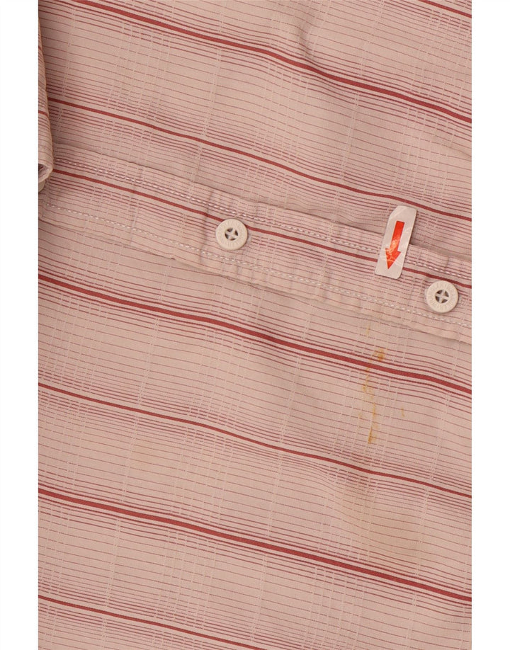 Wrangler Kortærmet Herreskjorte XL Pink Stribet