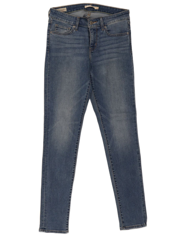 Levi's Dame 711 Skinny Jeans W26 L30 Blå Bomuld