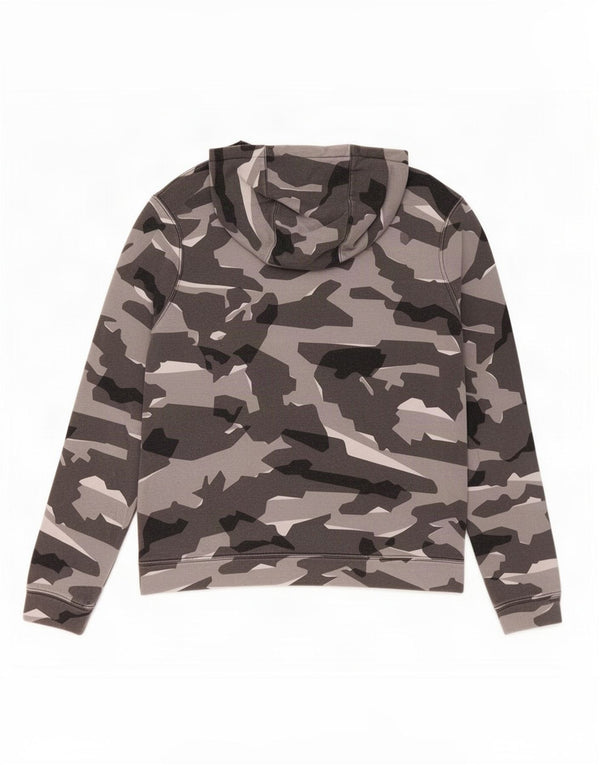 Nike drenge grafisk hættetrøje 13-14 år XL Grå Camouflage Bomuld