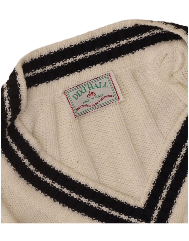 Vintage Dame Vest Tank Top UK 14 Medium White