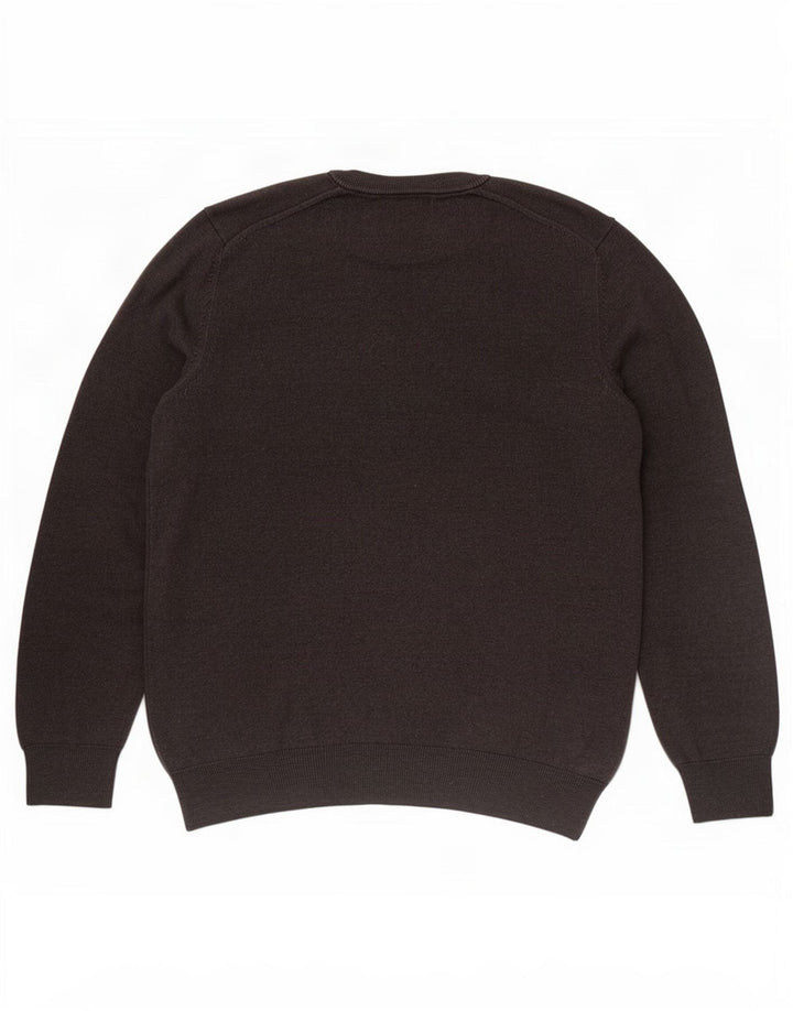 Marks & Spencer Herre sweater med rund hals, mellemgrå bomuld