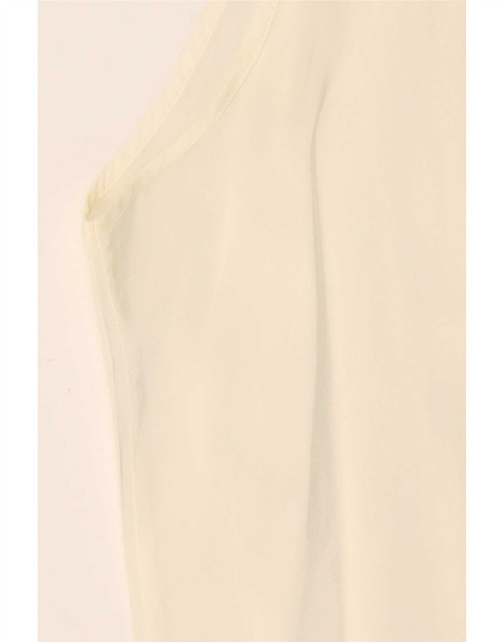 Saint George Dame ærmeløs bluse Top UK 12 Medium Off White